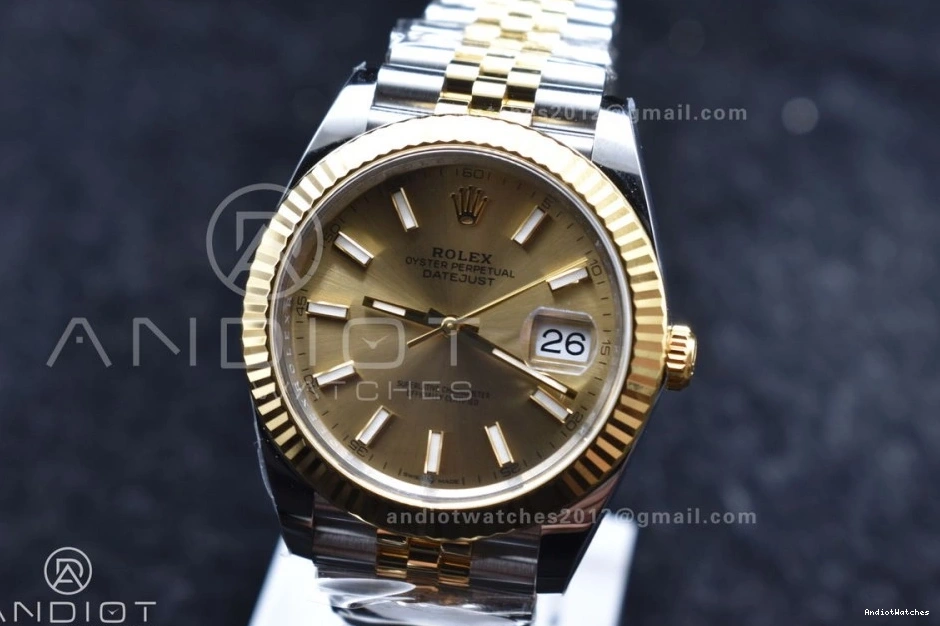 Steel SS VR Edition Bracelet Best 904L Clean YG 607 41 Stick Dial Jubilee on DateJust 1:1 UrbanChic 126333 YG 0127